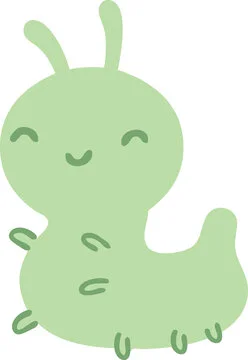 Picture of a cute, drawn bug.