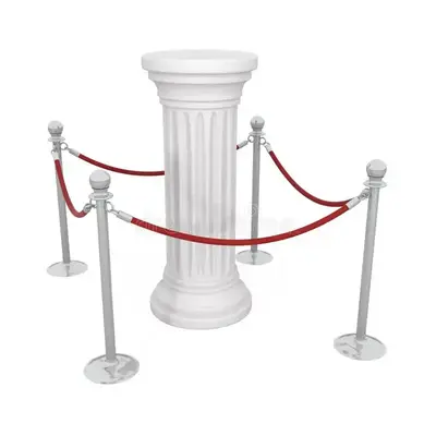 Picture of a museum barrier.